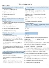 Ôn tập chương IV, V - Môn Sinh học 8
